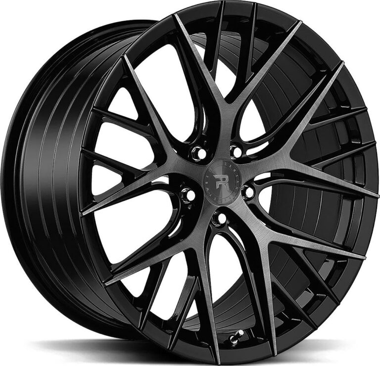 R SERIES R16 BRUSHED DUAL BLACK 8.5x19 5114.3 ET32 CB64.1 Alumiinivanteet 87855 1