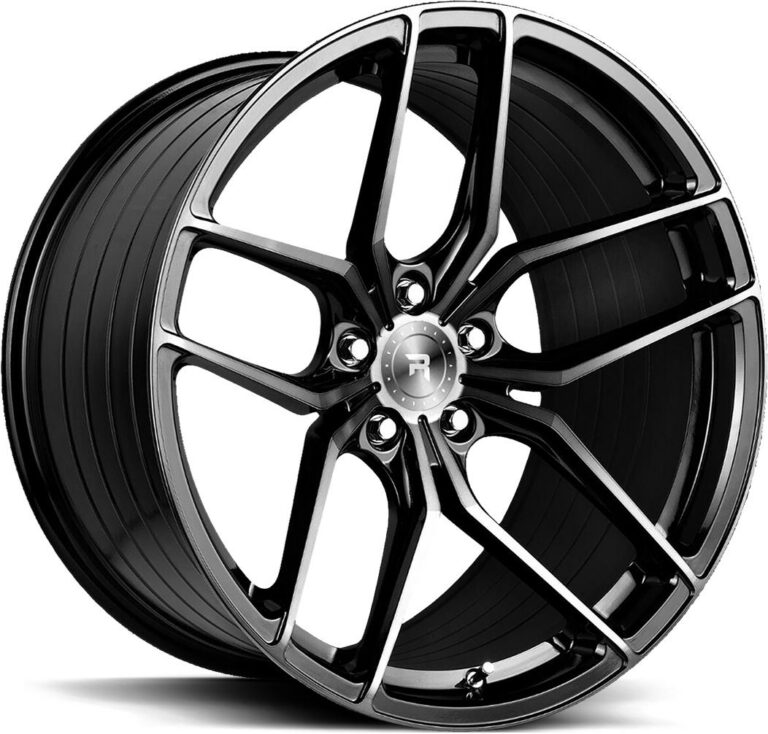 R SERIES R8 GLOSS BLACK TINTED FACE 9x20 5112 ET30 CB66.6 Alumiinivanteet 82839 1 1