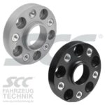 SCC Spacer 25mm System 4B ALU hopeaanod 5130 CB716 M14x15 pari Tarvikkeet 83643 1 1