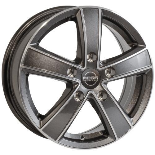Statusfalgar Hercules 5 Anthracite grey front polished 6.5x16 5120 ET44 CB65.1 Alumiinivanteet 85655 1