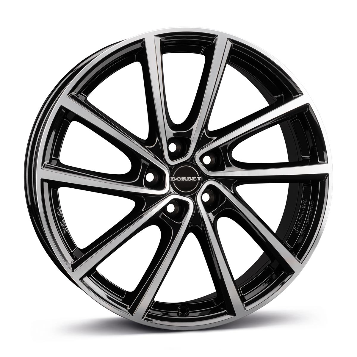 BORBET V black polished glossy 7.0x19 5108 ET38 CB65.1 Alumiinivanteet 89136 1 BORBET V black polished glossy 7.0x19 5108 ET38 CB65.1 Alumiinivanteet 89136 1