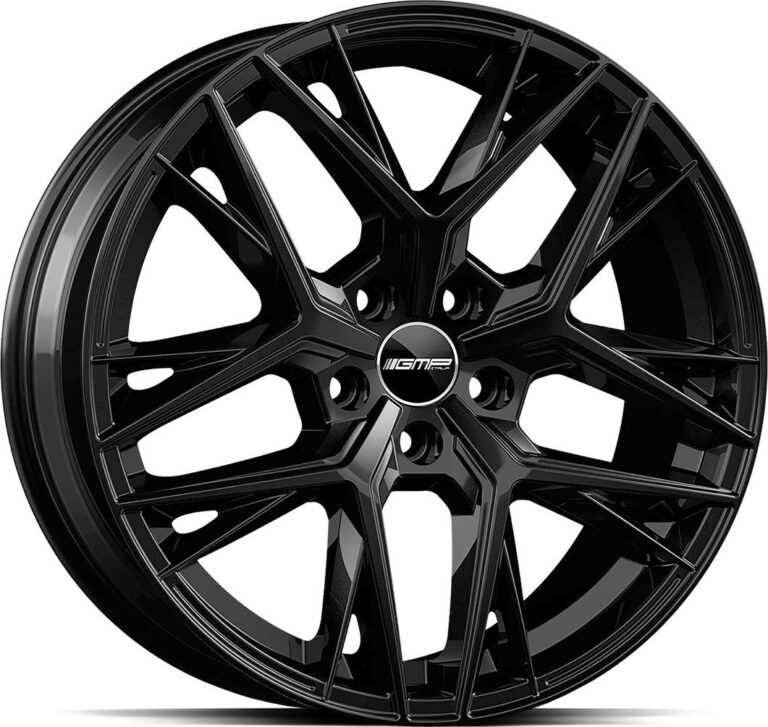 GMP Lunica Glossy Black 9.5x20 51143 ET45 CB64.1 Alumiinivanteet 9704 1