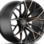 R-SERIES R15 SATIN BLACK BRONZE 8.5x20 5/112 ET30 CB66.6