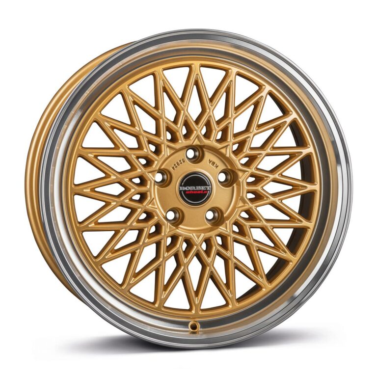 BORBET B gold rim polished 8.0x17 5120 ET35 CB72.6 Alumiinivanteet 89572 1