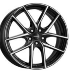 DEZENT TO DARK BLACK/POLISHED 5X 7x17 7/17 ET47 CB63.4