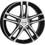 DEZENT TZ DARK BLACK/POLISHED 5X 7x16 7/16 ET40 CB71.6