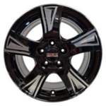 FONDMETAL PRO1 GLOSSY BLACK MACHINED 5X1 6.5x16 5/16 ET42 CB65.1