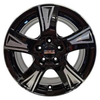 FONDMETAL PRO1 GLOSSY BLACK MACHINED 5X1 6.5x16 516 ET42 CB65.1 Alumiinivanteet 107478 1.png