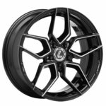 LENSO P BLACK + EDGE BALL SPOKE CUT 8x18 5/108 ET42 CB73.1