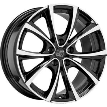 MSW 27T GLOSS BLACK FULL POLISHED 95X 9.5x20 520 ET45 CB64.1 Alumiinivanteet 108134 1.png
