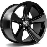 STATUSFÄLGAR CONCAVE BLACK GLOSSY 8.5x18 5/120 ET20 CB74.1