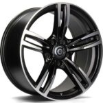 STATUSFÄLGAR DIAMOND MATT BLACK FRONT POLISHED 8.5x18 5/120 ET33 CB72.6