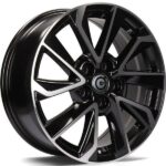 STATUSFÄLGAR DYNASTY BLACK FRONT POLISHED 7x17 5/114.3 ET40 CB73.1