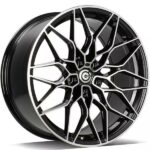 STATUSFÄLGAR EMERALD BLACK FRONT POLISHED 8x19 5/112 ET25 CB66.6