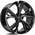 STATUSFÄLGAR LUXURY BLACK FRONT POLISHED 9.5x21 5/112 ET25 CB66.5