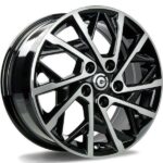 STATUSFÄLGAR RAIN BLACK FRONT POLISHED 6.5x16 5/114.3 ET48 CB73.1