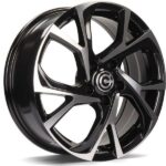 STATUSFÄLGAR TOKIO BLACK FRONT POLISHED 6.5x17 5/114.3 ET40 CB73.1
