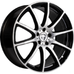 TOMASON TN1 BLACK POLISHED 8x19 5/112 ET35 CB66.6