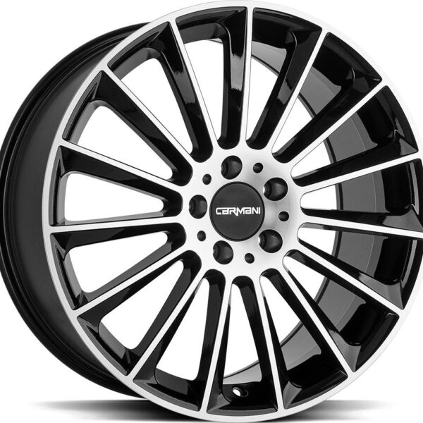 CARMANI FRITZ BLACK POLISH 9x21 5/112 ET25 CB66.6