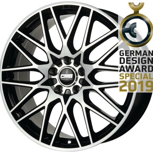 CMS C25 DIAMOND BLACK GLOSS 8.5x20 5/108 ET45 CB63.4