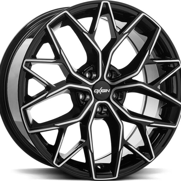 OXIGIN OXID BLACK FULL POLISH 8.5x19 5/108 ET38 CB72.6