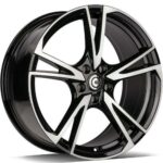 STATUSFÄLGAR ADVANCED BLACK FRONT POLISHED 8.5x19 5/112 ET40 CB66.5