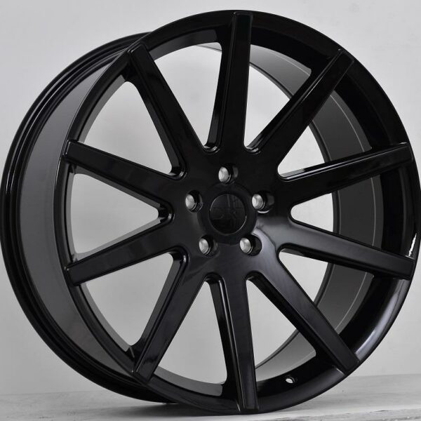 STATUSFÄLGAR D54 GLOSSBLACK 9.5x22 6/139.7 ET17 CB106.1