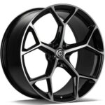 STATUSFÄLGAR FANCY BLACK FRONT POLISHED 9.5x22 5/112 ET25 CB66.5