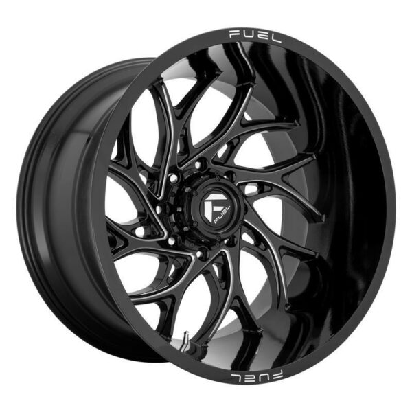 STATUSFÄLGAR FC741 GLOSS BLACK MILLED 14x24 8/180 ET-75 CB124.3