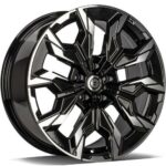 STATUSFÄLGAR GRAND BLACK FRONT POLISHED 8x18 5/112 ET25 CB66.5