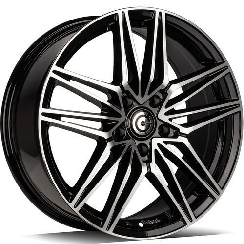 STATUSFÄLGAR GROUND BLACK FRONT POLISHED 7.5x18 5/114.3 ET40 CB73.1