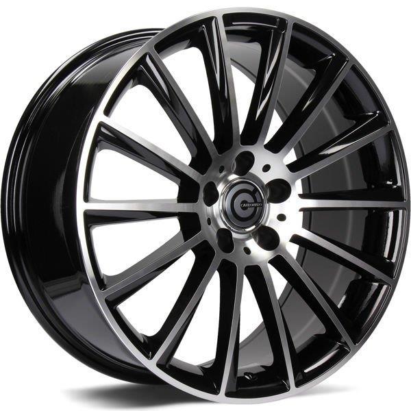 STATUSFÄLGAR PERFORMANCE BLACK FRONT POLISHED 9.5x20 5/112 ET45 CB66.6