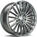 STATUSFÄLGAR PRESTIGE ANTHRACITE FRONT POLISHED 7.5x17 5/112 ET45 CB66.6