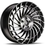 STATUSFÄLGAR SCF-K BLACK FRONT POLISHED 8x18 5/112 ET30 CB66.6