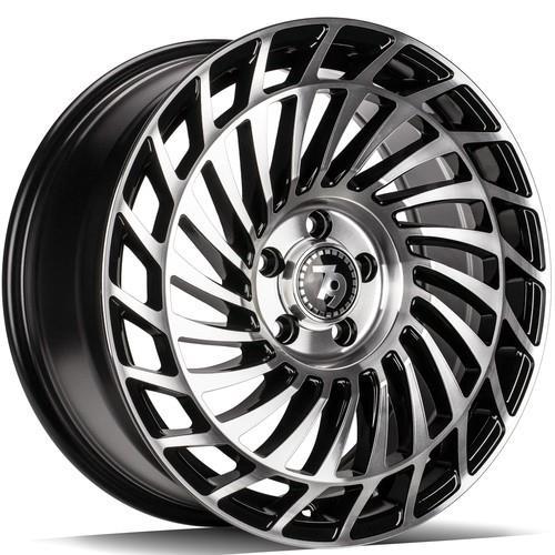 STATUSFÄLGAR SCF-K BLACK FRONT POLISHED 8x18 5/112 ET30 CB66.6