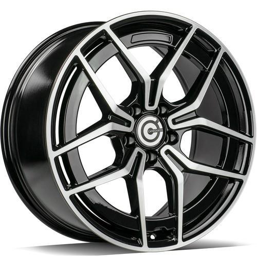 STATUSFÄLGAR STYLISH BLACK FRONT POLISHED 7.5x18 5/112 ET44 CB66.6
