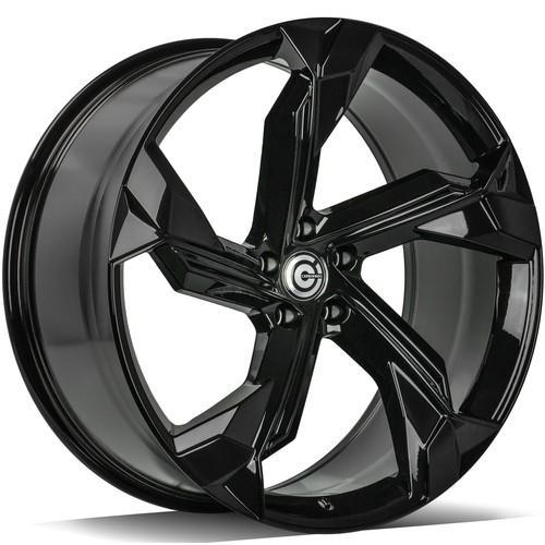 STATUSFÄLGAR SUPERSTAR BLACK GLOSSY 9.5x21 5/112 ET25 CB66.5