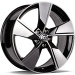 STATUSFALGAR UNIVERSE BLACK FRONT POLISHED 7.5x18 5112 ET45 CB57.1 Alumiinivanteet 115598 1