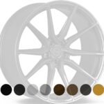 VOSSEN HF3 GLOSS BLACK 9.5x20 5/115 ET17 CB71.6