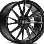 VOSSEN HF4T DOUBLE TINTED GLOSS BLACK 10.5x21 5/112 ET42 CB66.6