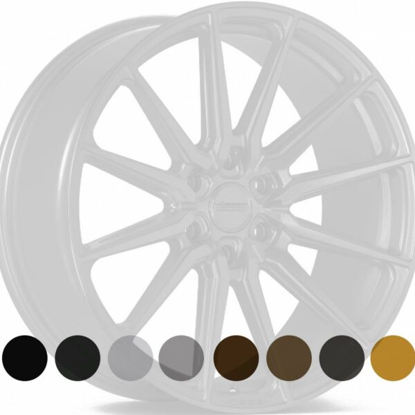 VOSSEN HF61 SATIN BLACK 9.5x22 6135 ET20 CB87.1 Alumiinivanteet 48322 1