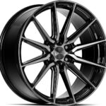 VOSSEN HF61 TINTED GLOSS BLACK 9.5x22 6/135 ET20 CB87.1