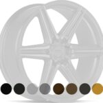 VOSSEN HF62 BRUSHED MATTE BLACK 9.5x22 6/135 ET20 CB87.1