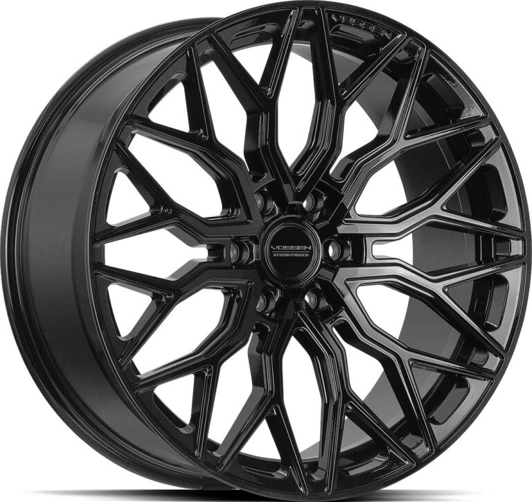 VOSSEN HF63 GLOSS BLACK 9.5x22 6139.7 ET20 CB106.1 Alumiinivanteet 27868 1