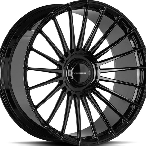 VOSSEN HF8 GLOSS BLACK 9.5x22 5/112 ET8 CB66.6