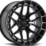 VOSSEN HFX1 TINTED GLOSS BLACK 12x22 8/165.1 ET-44 CB125.1