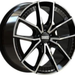 FONDMETAL ELATHA GLOSSY BLACK MACHINED 5X1 8.5x19 5/19 ET45 CB66.5