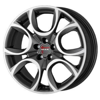 MAK TORINO W GUN MET MIRROR FACE 65X 6.5x16 516 ET32 CB65.1 Alumiinivanteet 125690 1