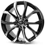 MSW 48 GLOSS BLACK FULL POLISHED 7,5X 7.5x17 5/17 ET50 CB65.1