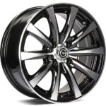 STATUSFALGAR RAVEN BLACK FRONT POLISHED 6x14 498 100 ET35 CB67.1 Alumiinivanteet 44731 1